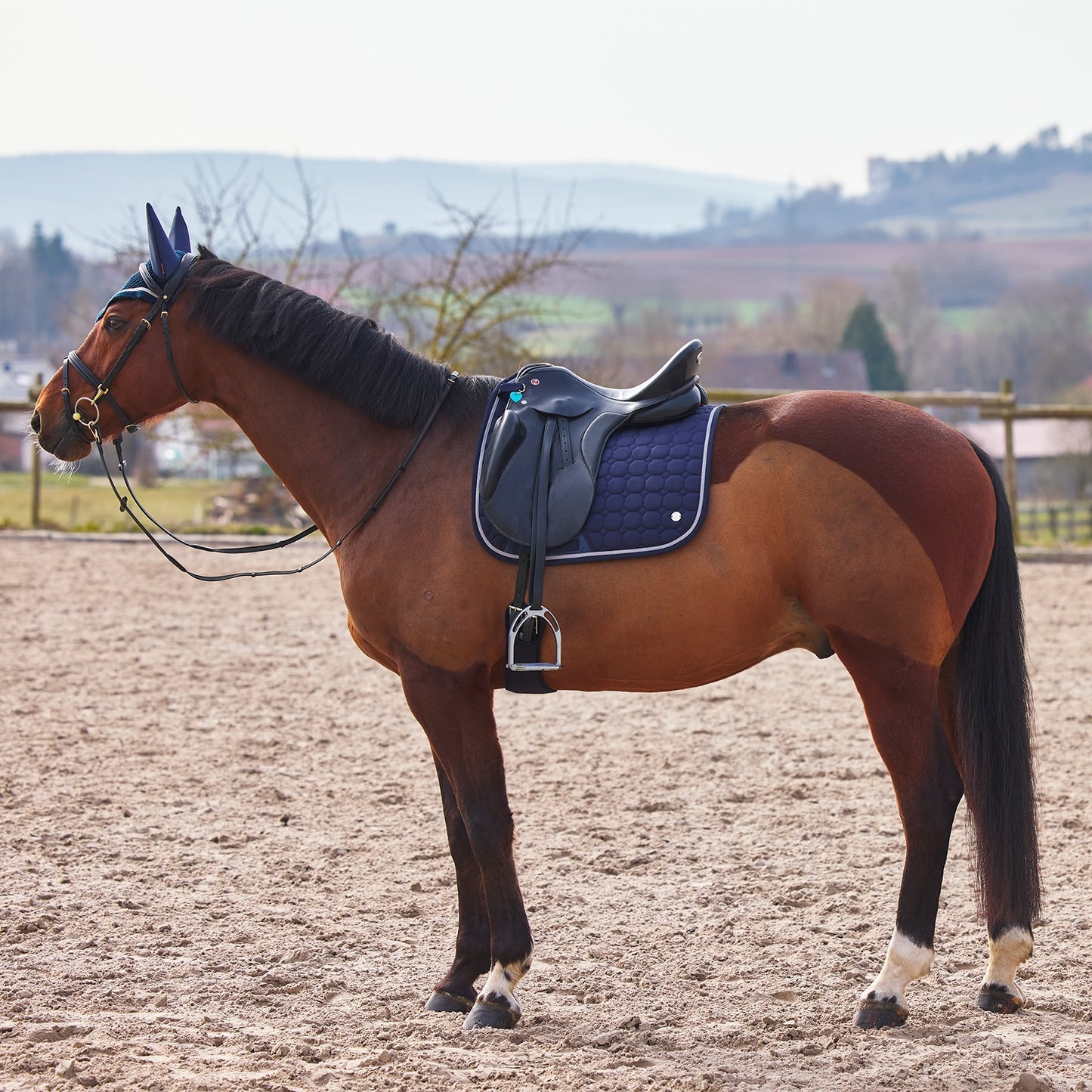 Zurich Dressage Saddle Pad - Dark Navy