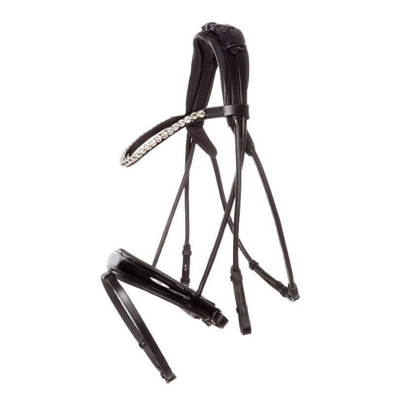 Kavalcade Florina Rolled Patent Leather Bridle