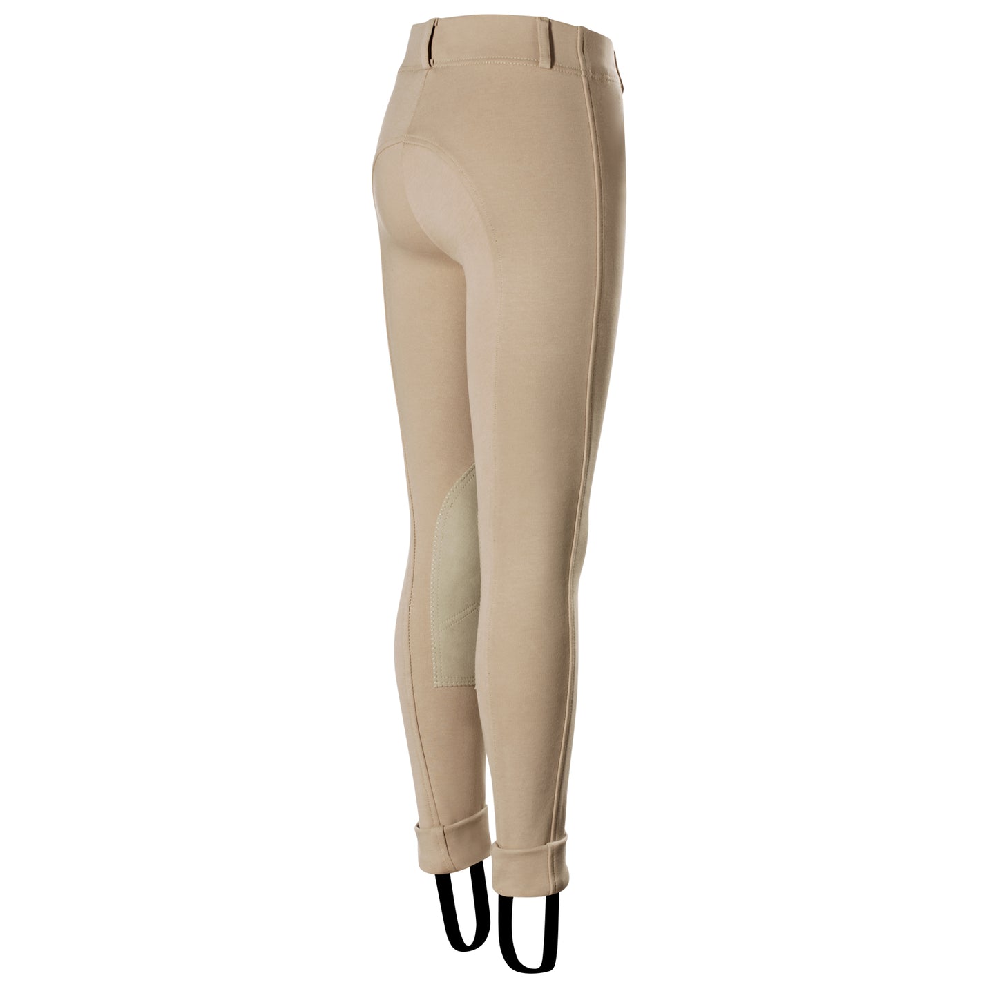 Kids Nora Pull On Knee Patch Jodphur Breeches - Tan