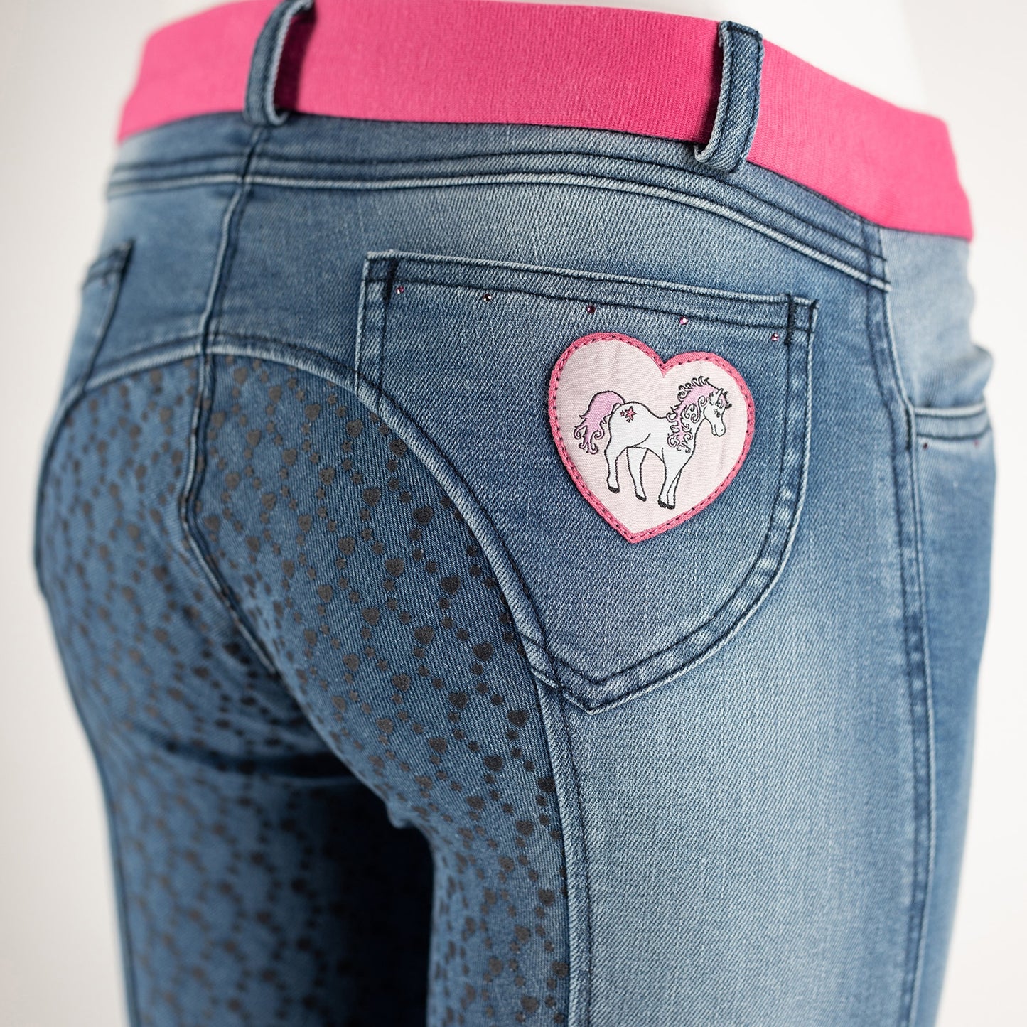 Poppy Kids Denim Silicone Full Seat Breeches