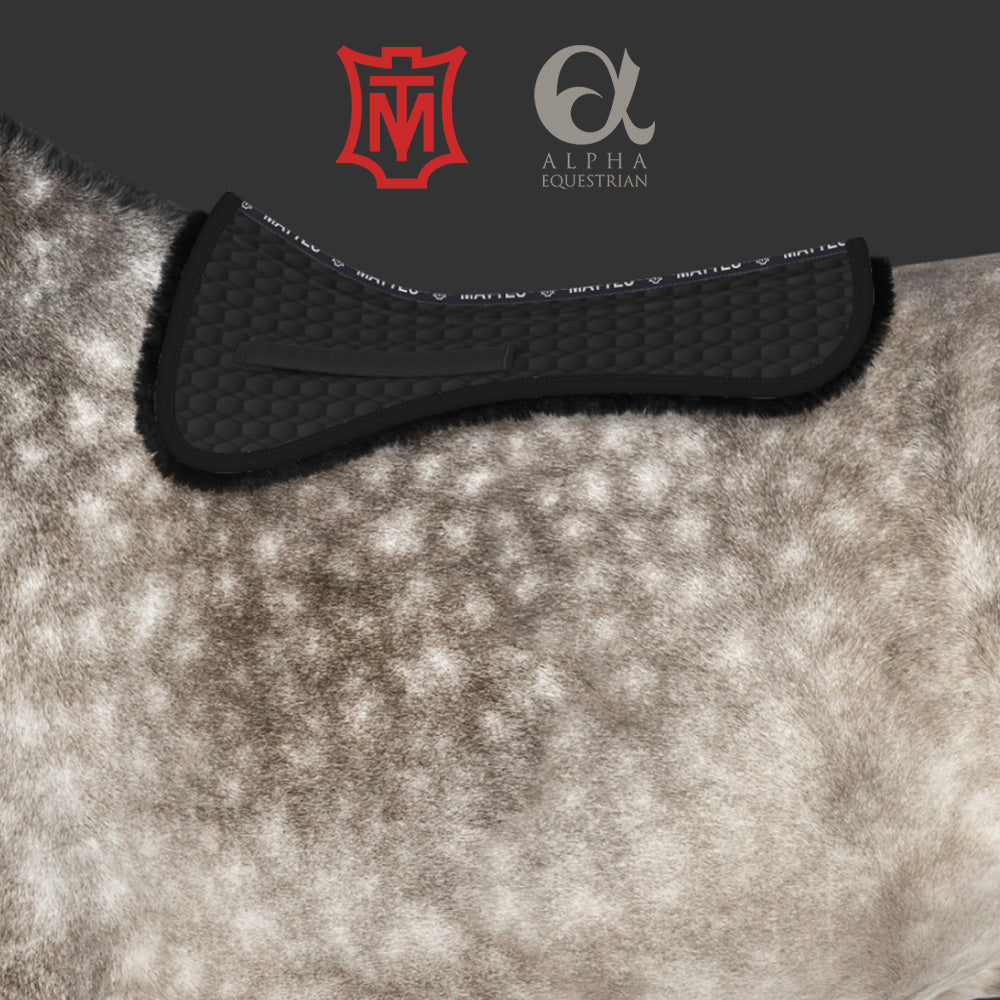 E.A. Mattes Sheepskin Dressage Half Pad