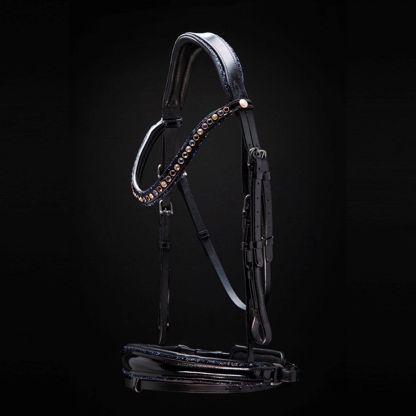 Berlin Blue Snaffle Dressage Bridle