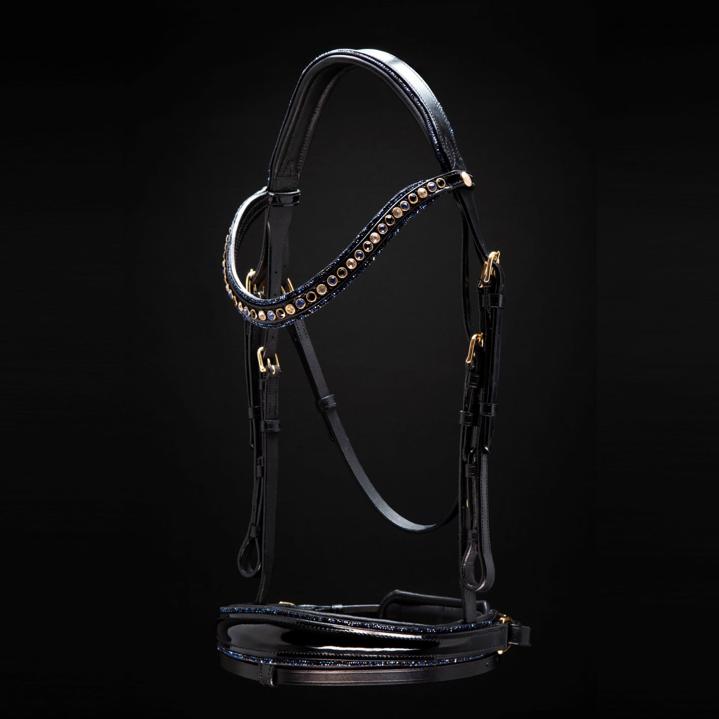 Berlin Blue Snaffle Dressage Bridle