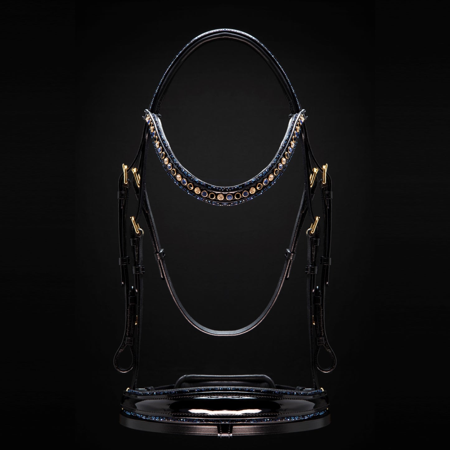 Berlin Blue Snaffle Dressage Bridle