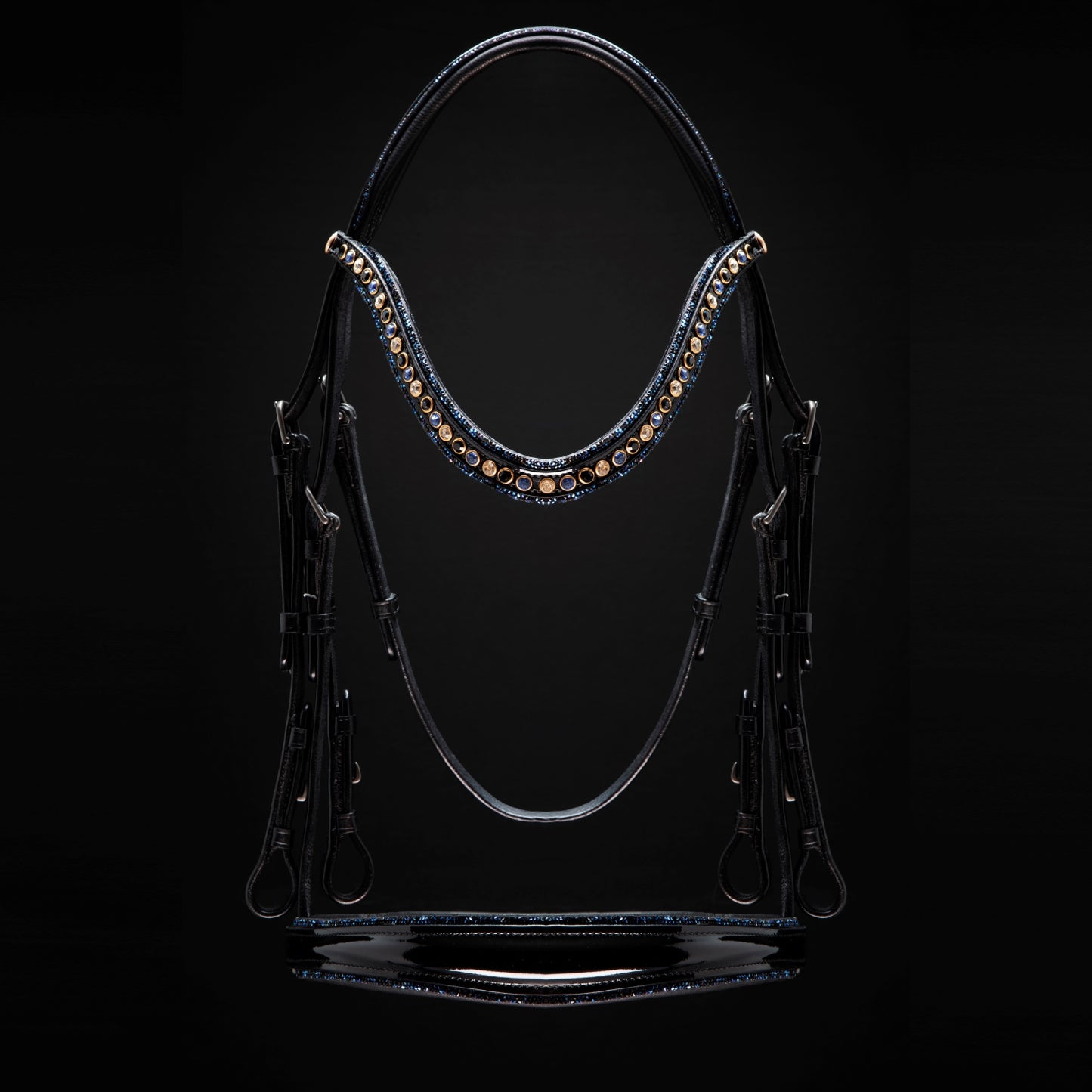 Berlin Blue Dressage Double Bridle