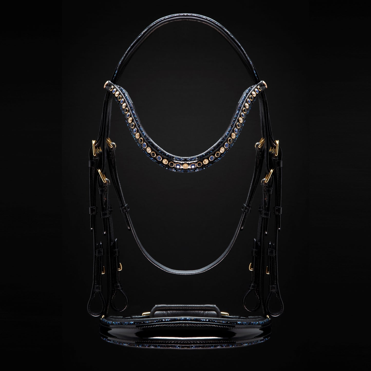 Berlin Blue Dressage Double Bridle