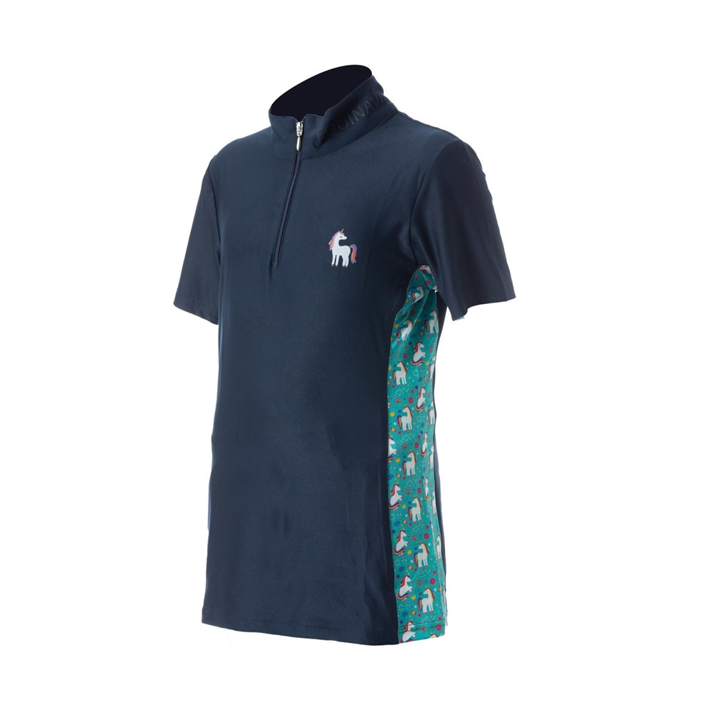 Lena Kids Short Sleeve Quarter Zip Shirt