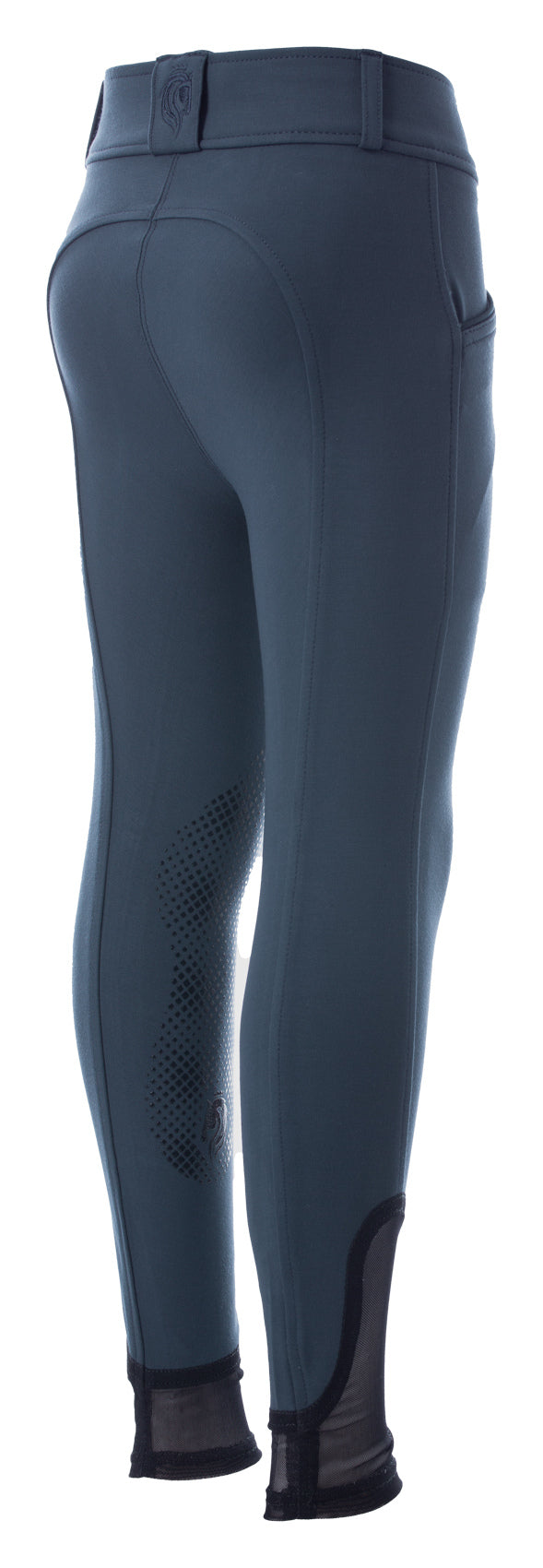 Greta Kids Silicone Knee Patch Breeches - Moon Indigo Blue/Navy