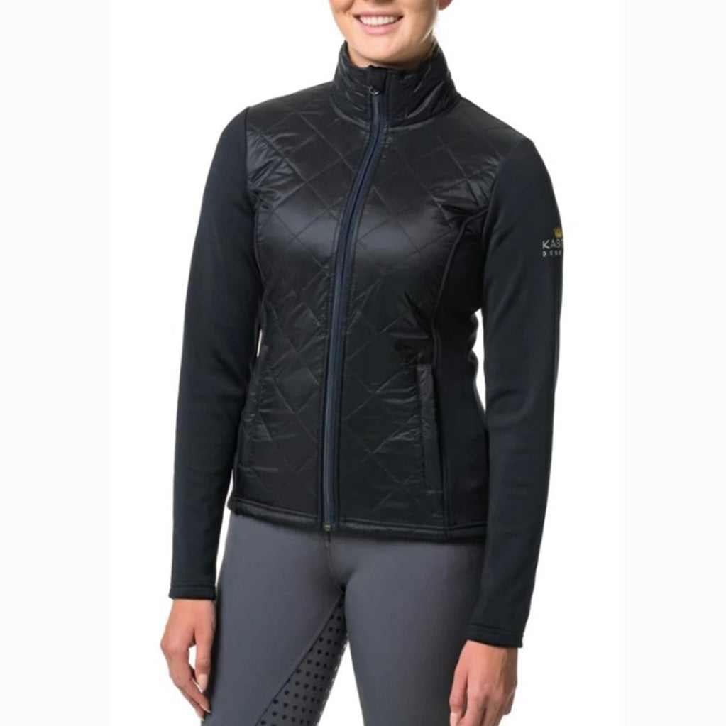 Black Quilted Front Jacket