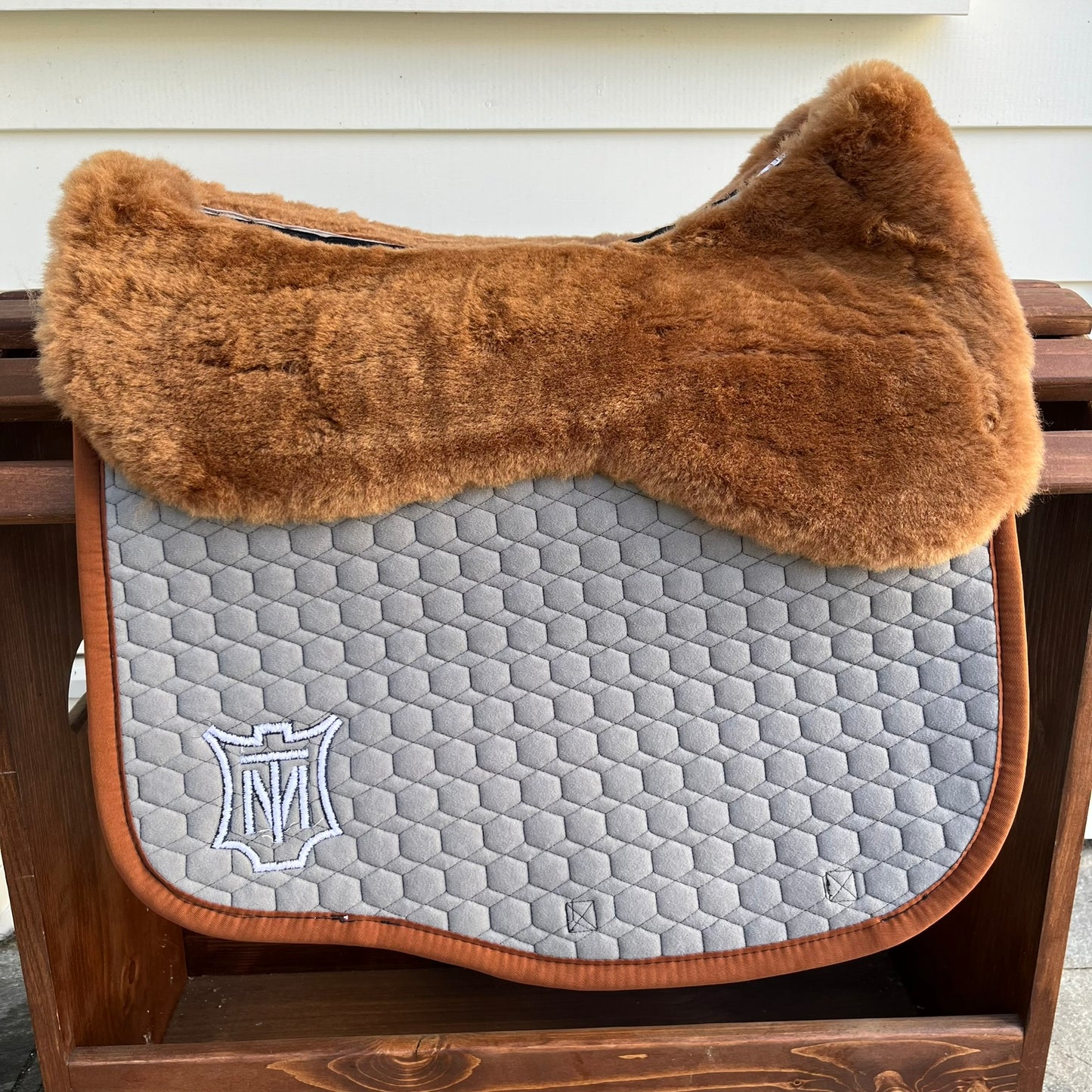 E.A. Mattes Sheepskin Dressage Saddle Pad