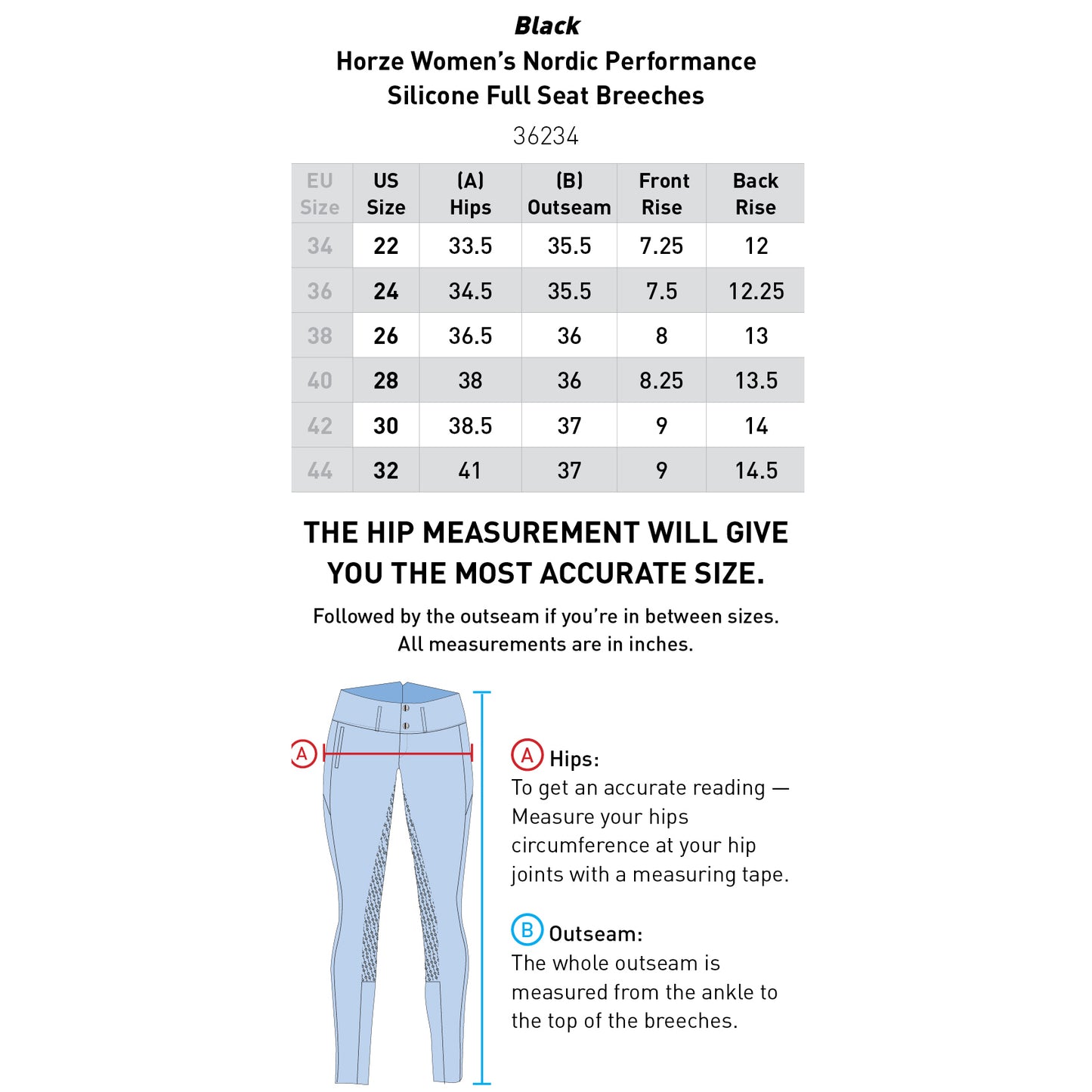 Nordic Performance Silicone Full Seat Breeches