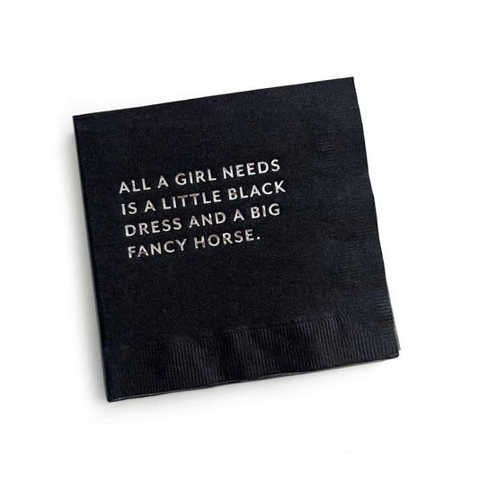 "Little Black Dress" Cocktail Napkins