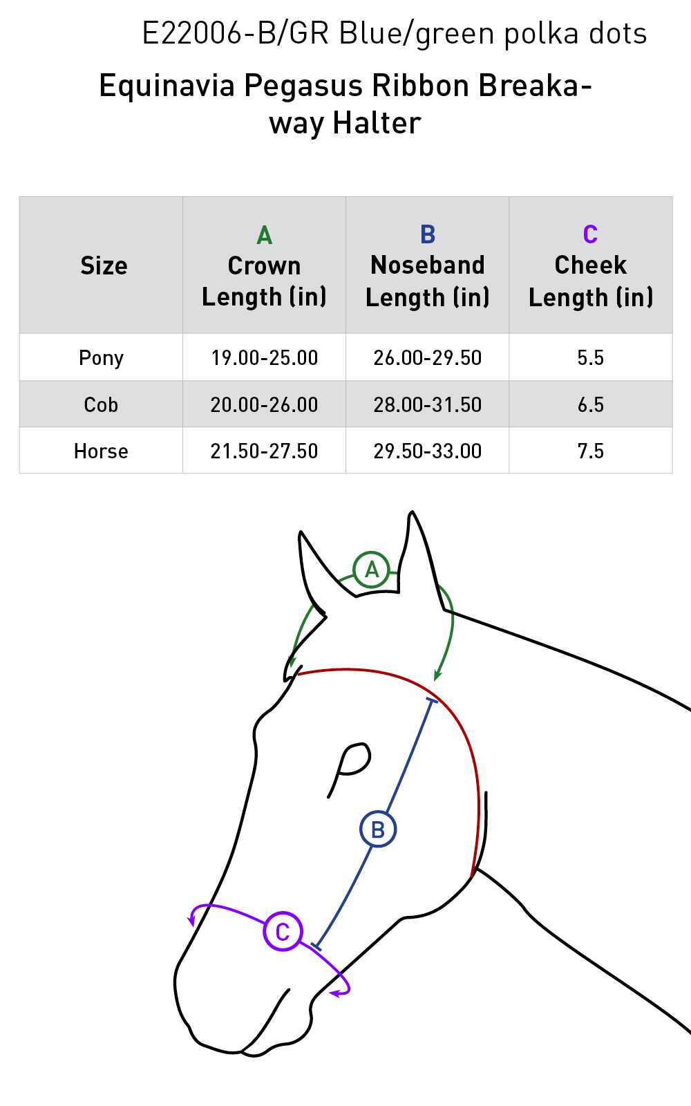 Pegasus Ribbon Breakaway Halter