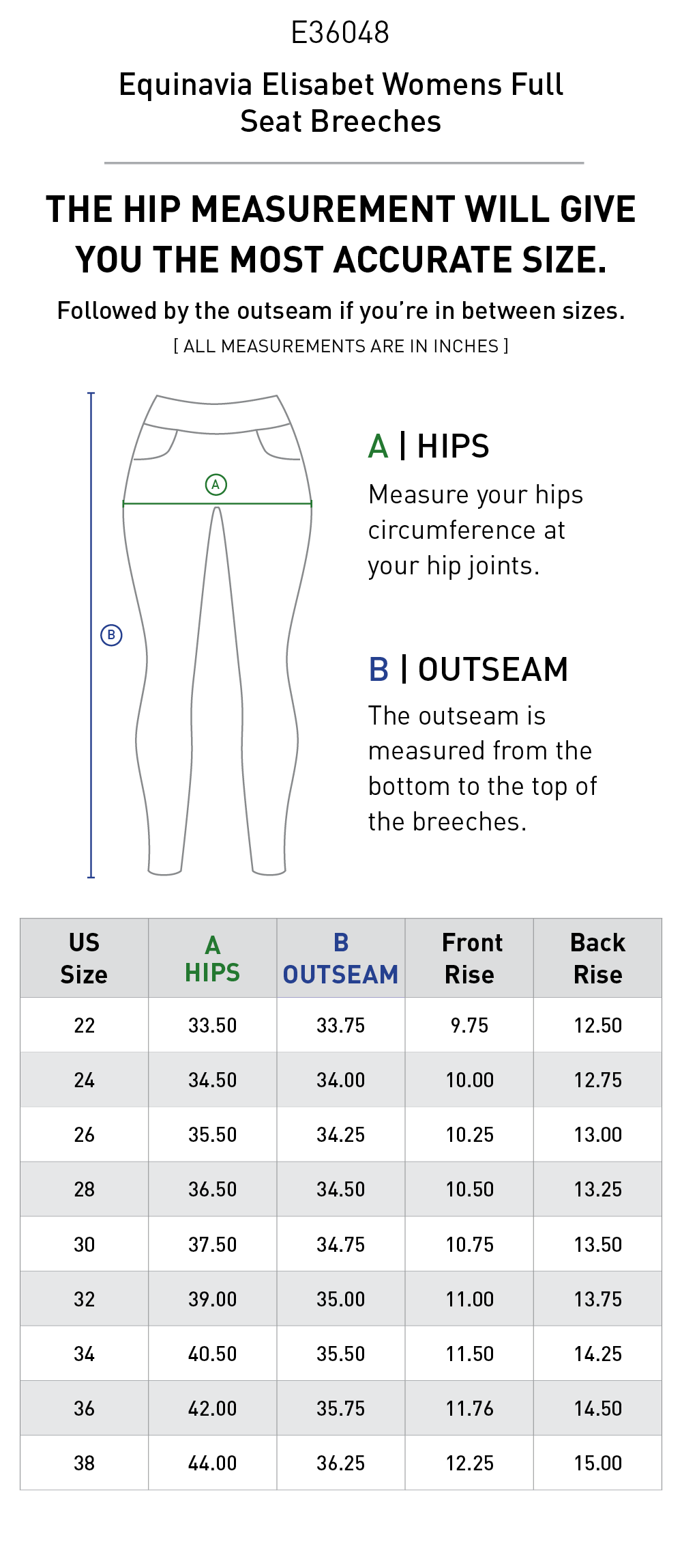 Elisabet Womens Full Seat Breeches