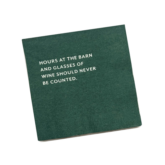 "Never Count" Cocktail Napkins