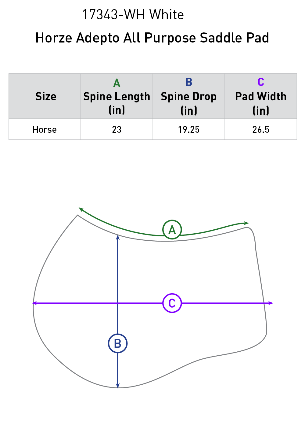 Horze Adepto All Purpose Saddle Pad