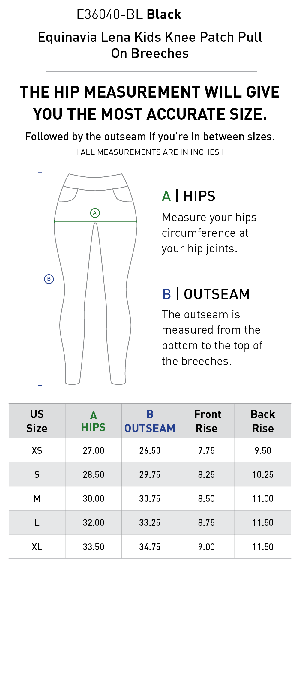 Lena Kids Knee Patch Pull On Breeches