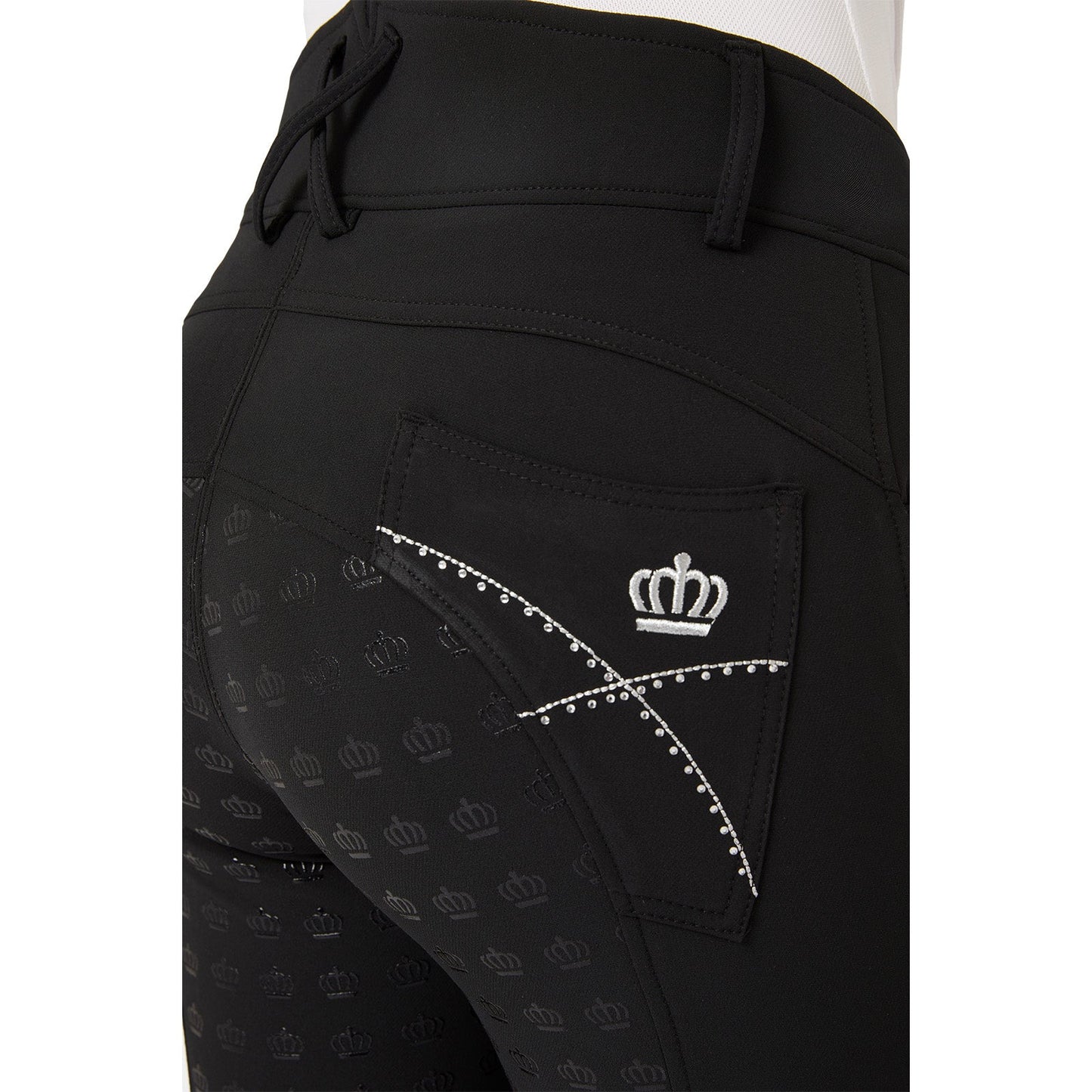 Queenie Silicone Full Seat Breeches with Crystals