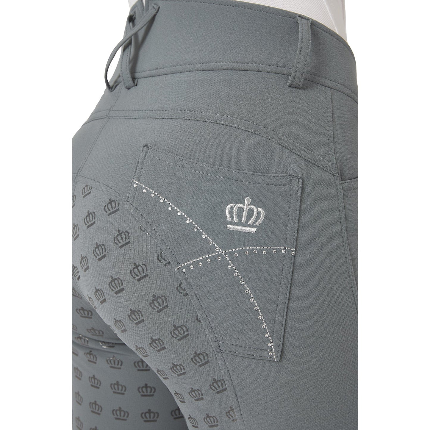 Queenie Silicone Full Seat Breeches with Crystals