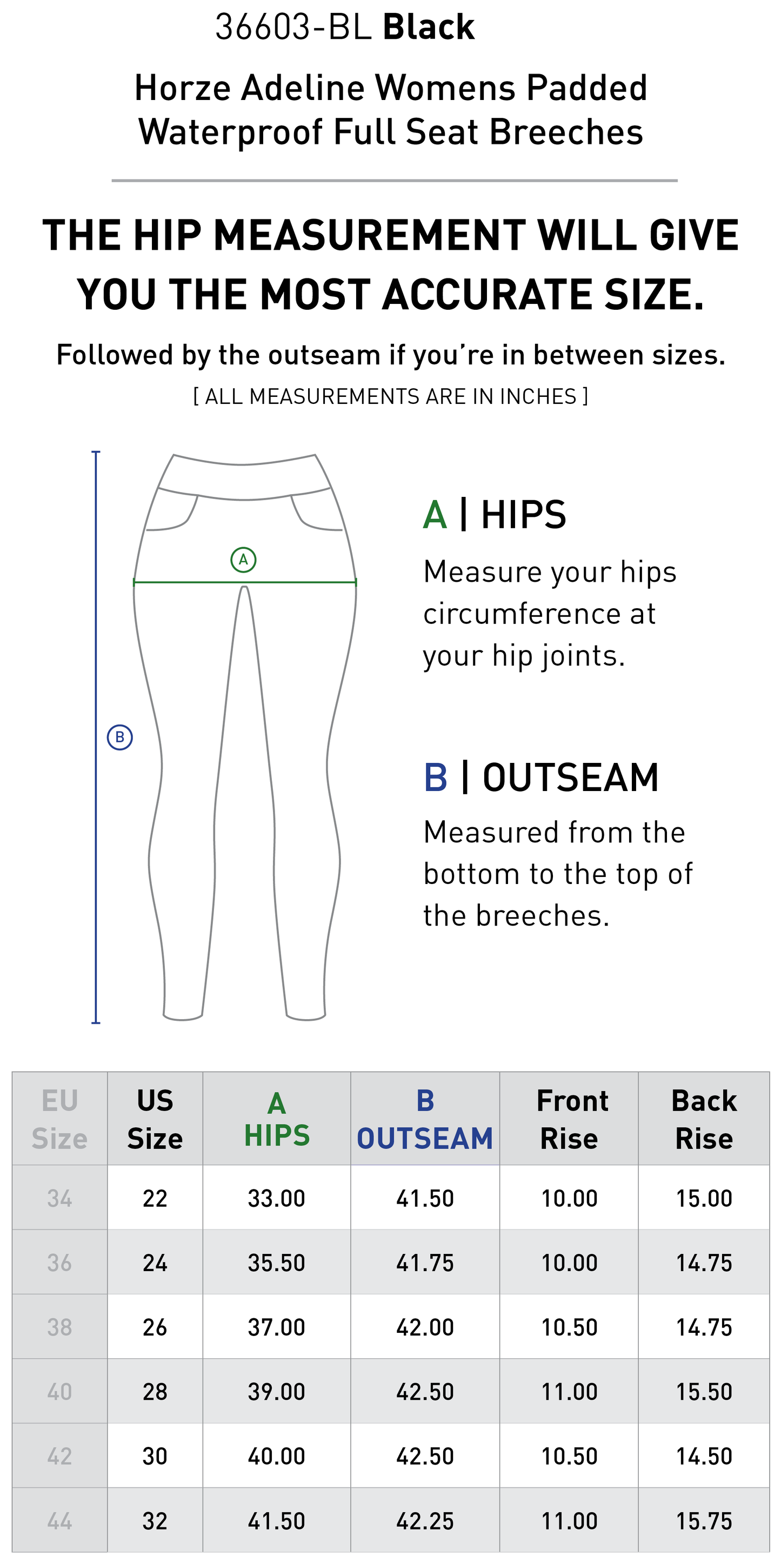Adeline Padded Waterproof Full Seat Breeches