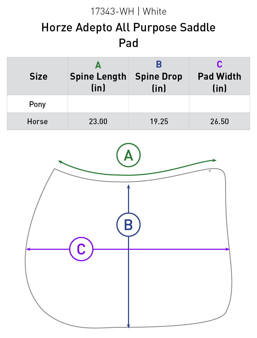 Adepto All Purpose Saddle Pad