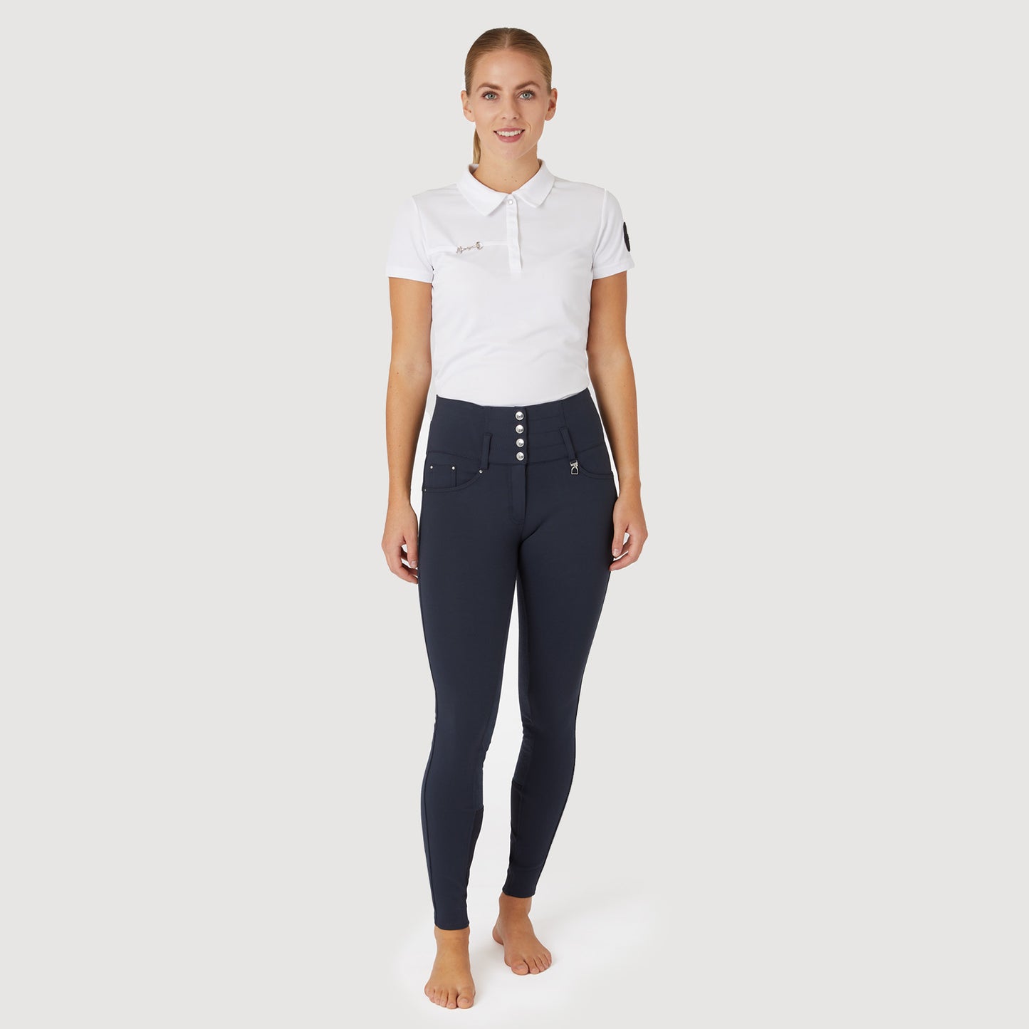 Tara High Waist Breeches Leather Full Seat