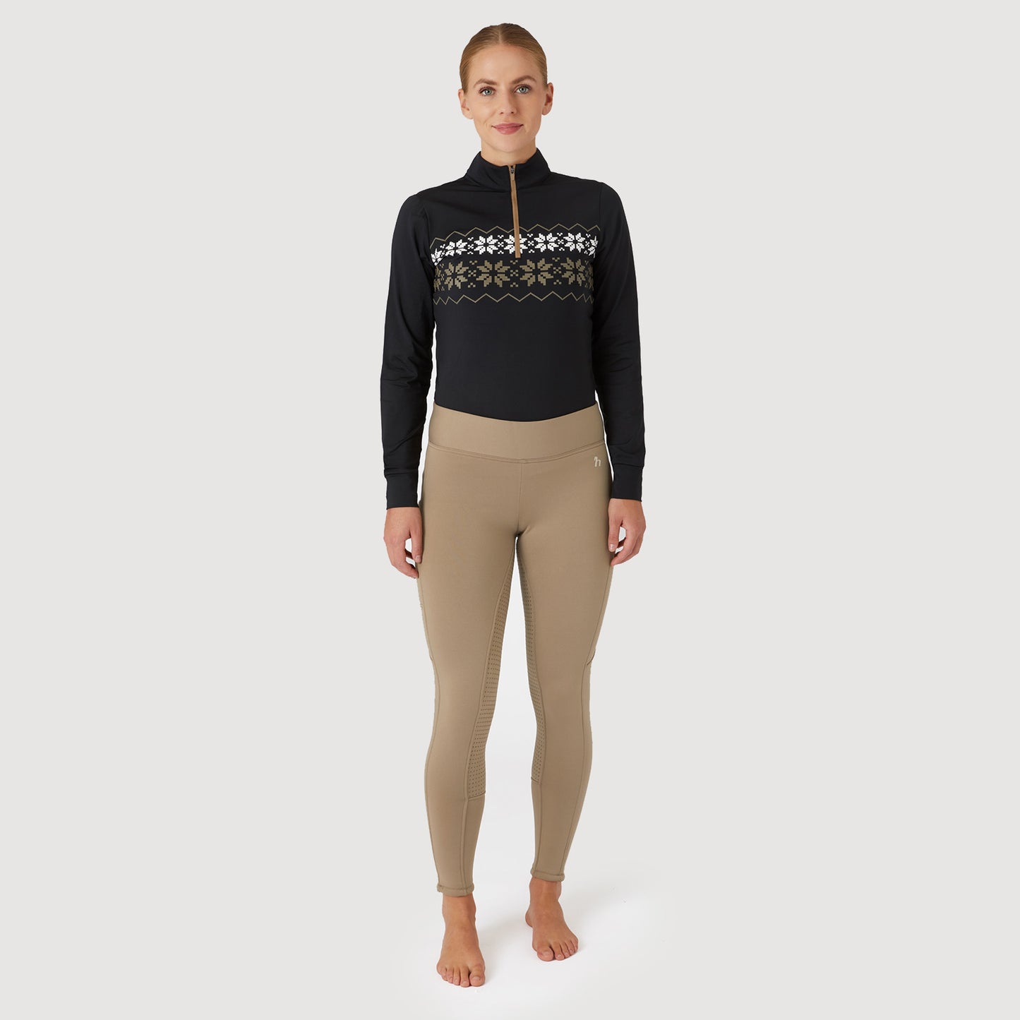 Active Winter Silicone Full Seat Tights w/ Phone Pockets