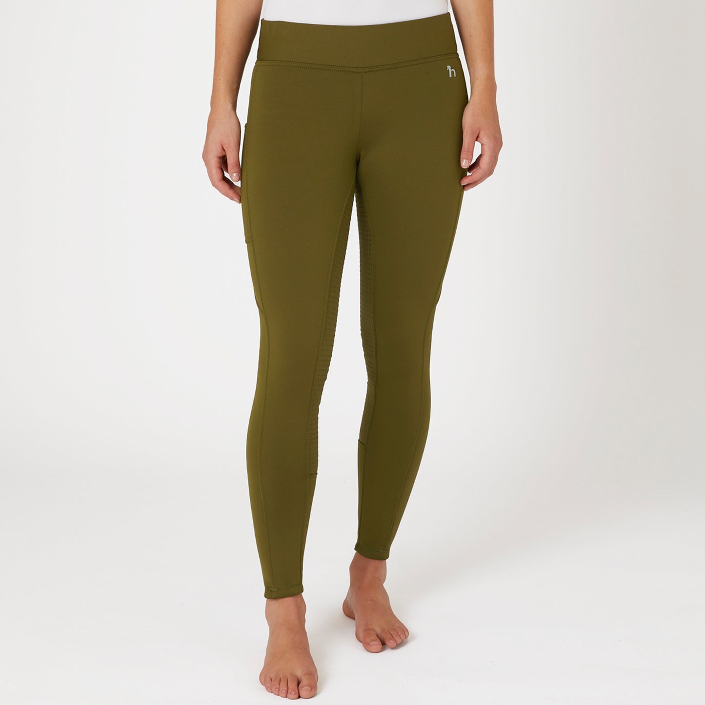 Active Winter Silicone Full Seat Tights w/ Phone Pockets