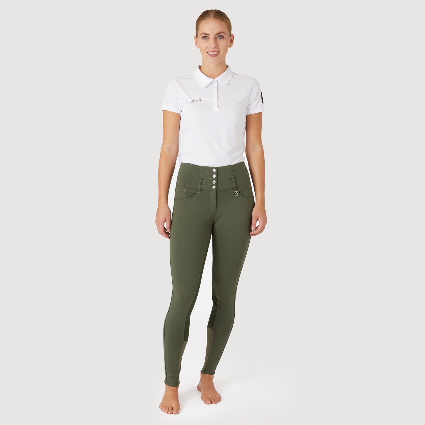 Tara High Waist Breeches Leather Full Seat