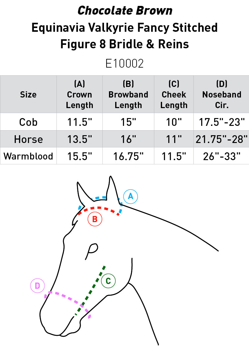 Valkyrie Fancy Stitched Figure 8 Bridle & Reins