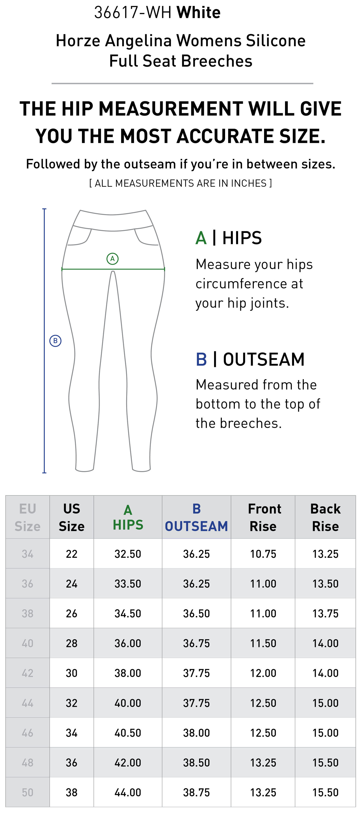 Angelina Silicone Full Seat Breeches