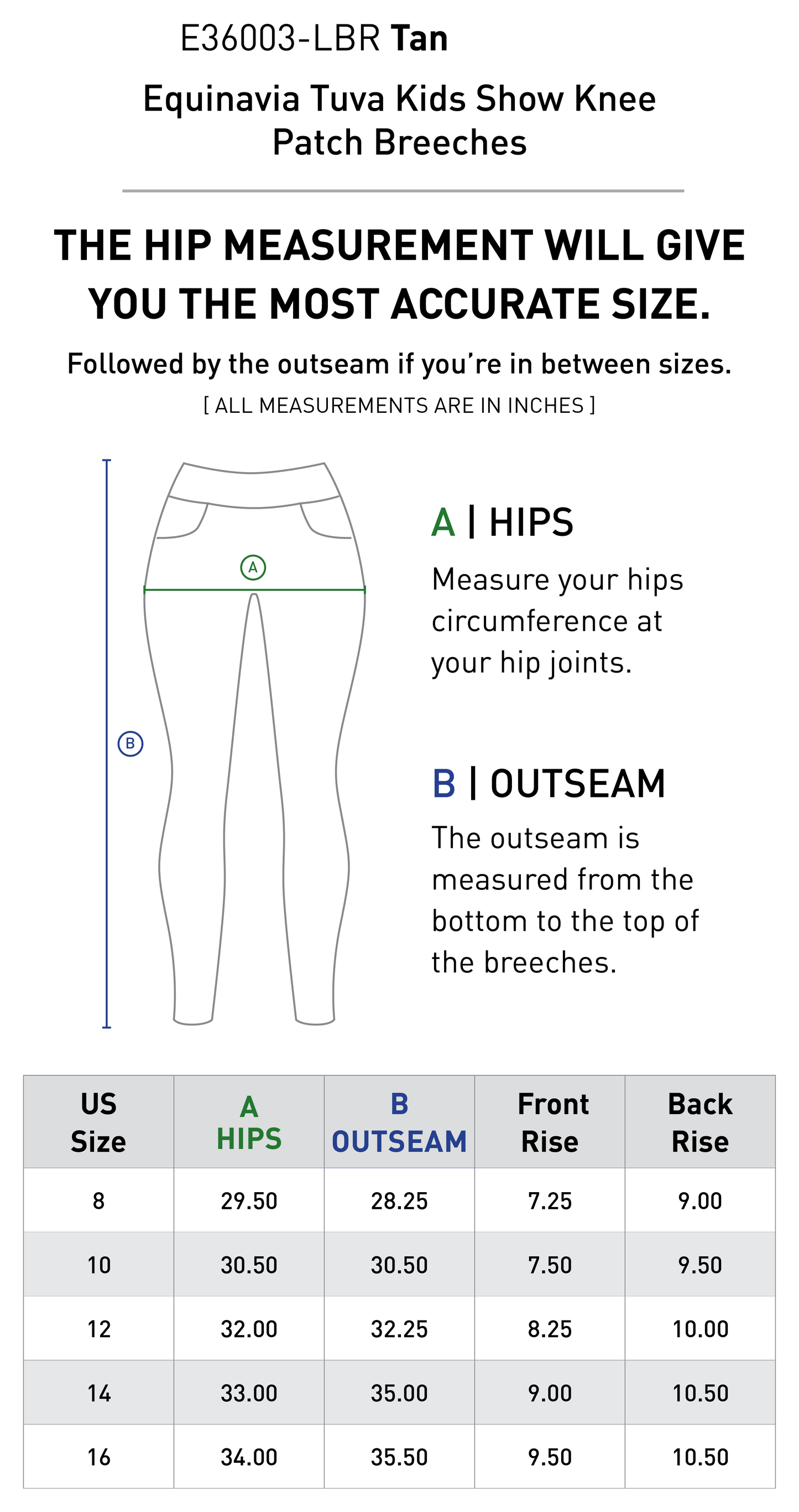 Tuva Kids Show Knee Patch Breeches