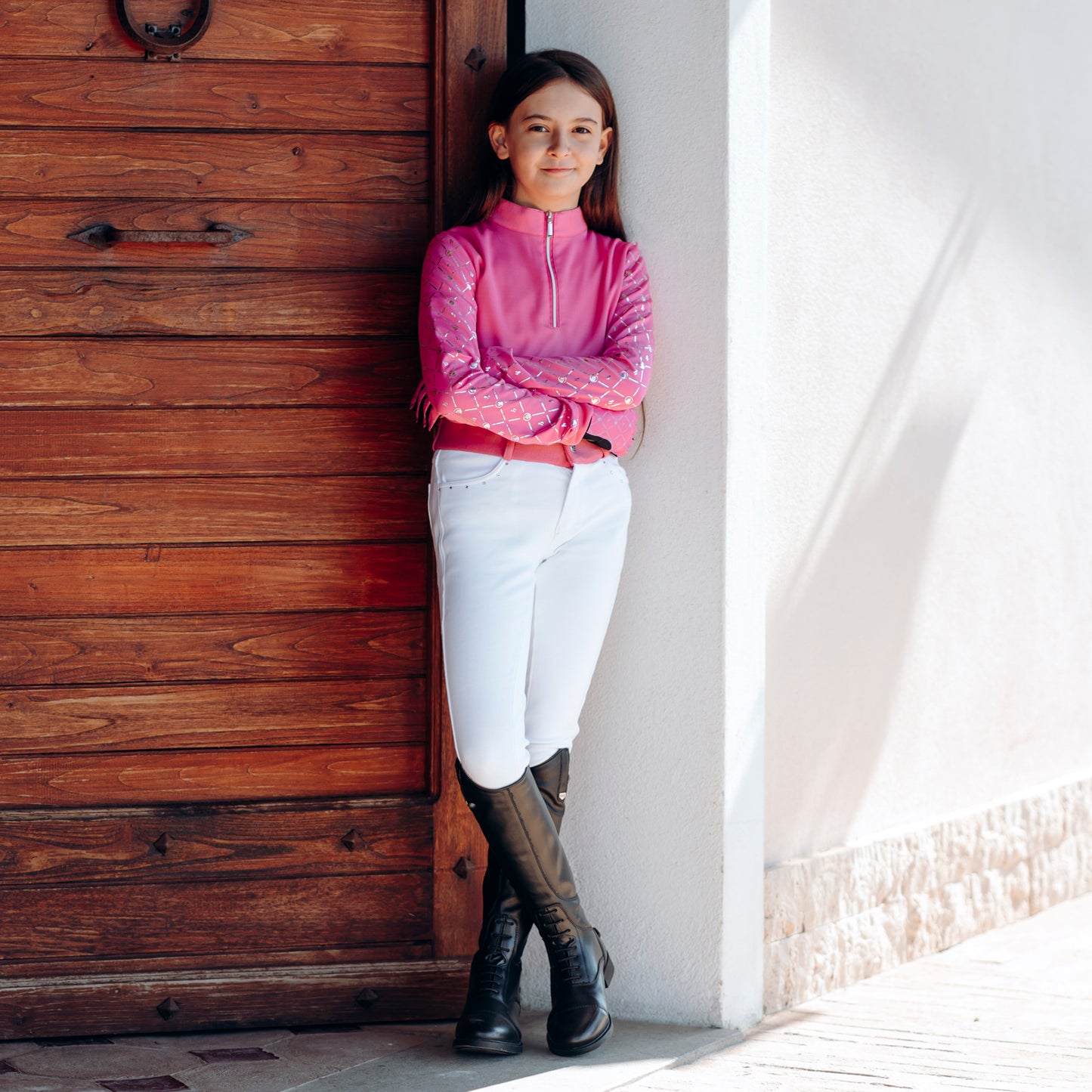 Fia Kids Long Sleeved Training And Show Shirt