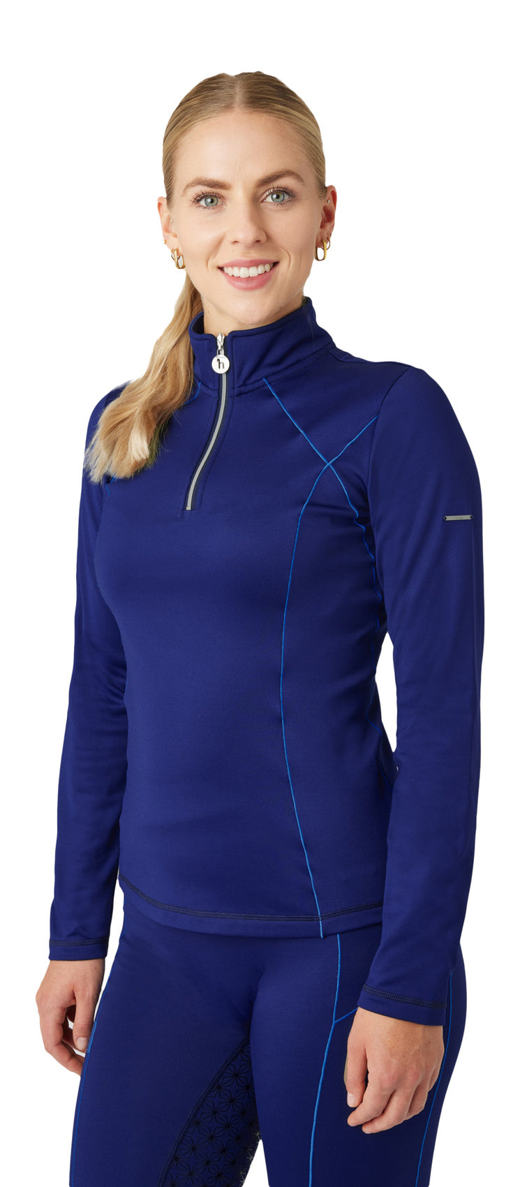 Zadie Lined Training Half Zip Shirt