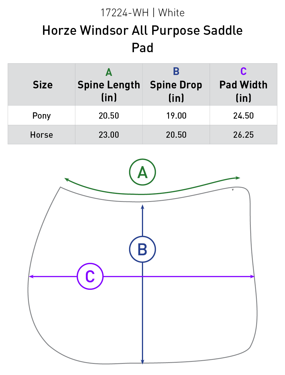 Windsor All Purpose Saddle Pad