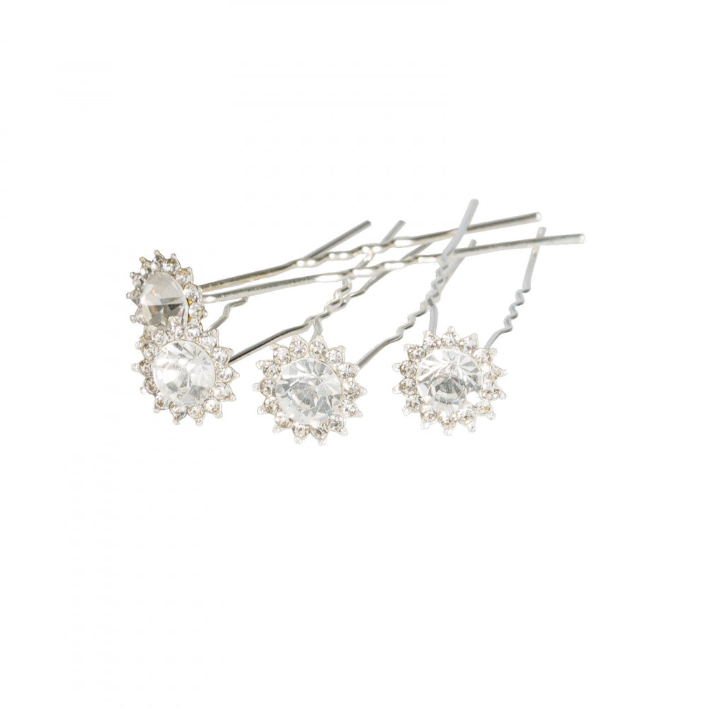 Flower Crystal Hair Pin