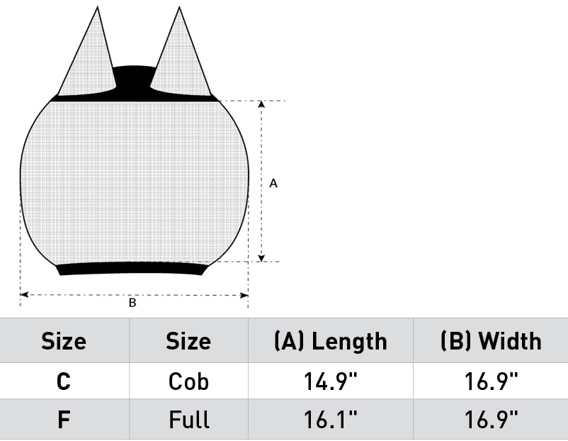 Mesh Fly Mask with Spandex