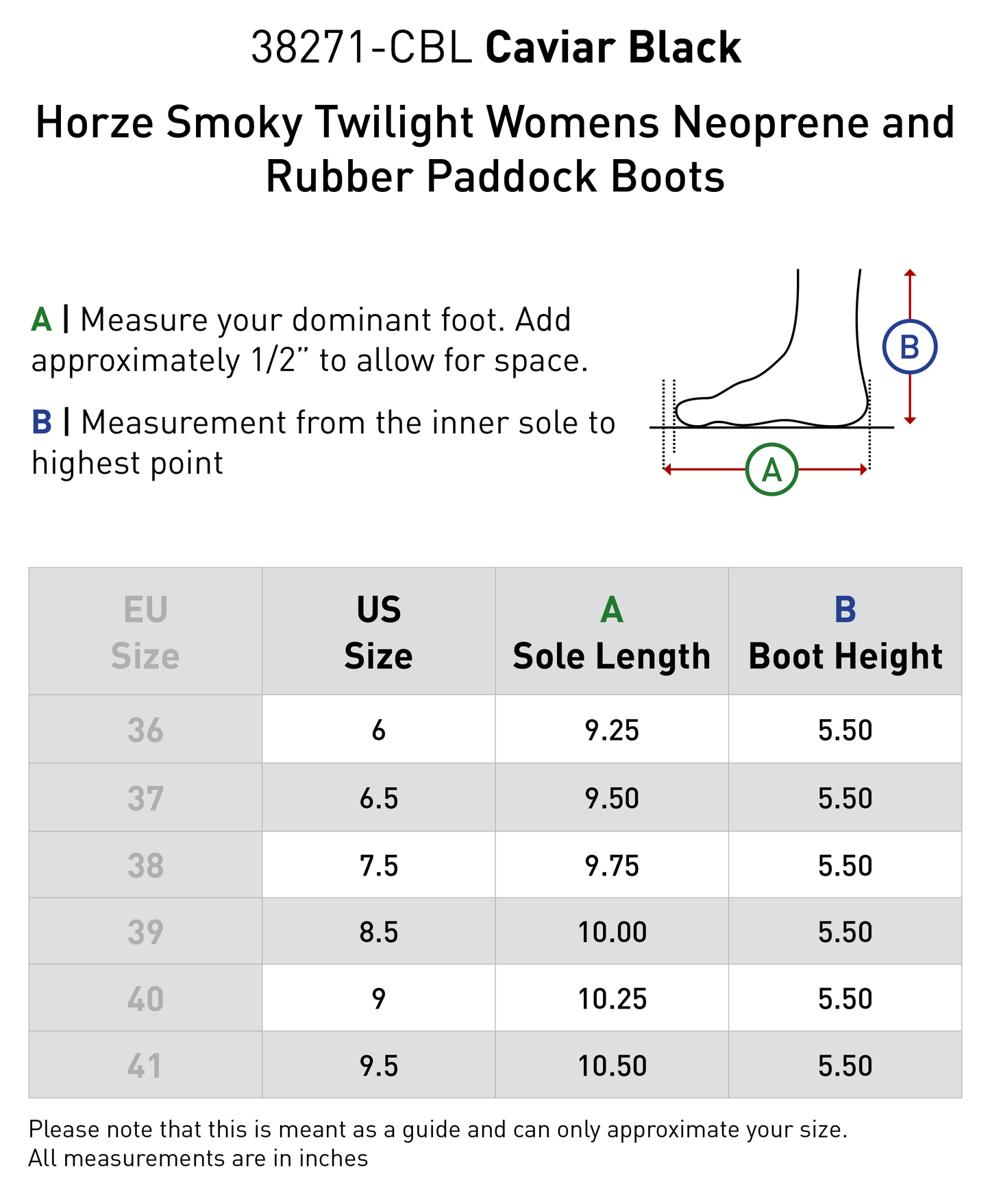 Neoprene and Rubber Paddock Boots