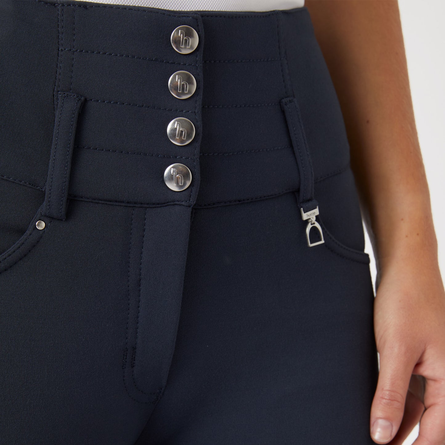 Tara High Waist Breeches Leather Full Seat