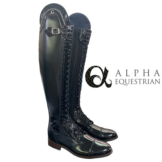 Gallors Black Brushed Riding Boots (EU38)