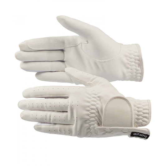 Eleanor Flex Fit Riding Gloves - White