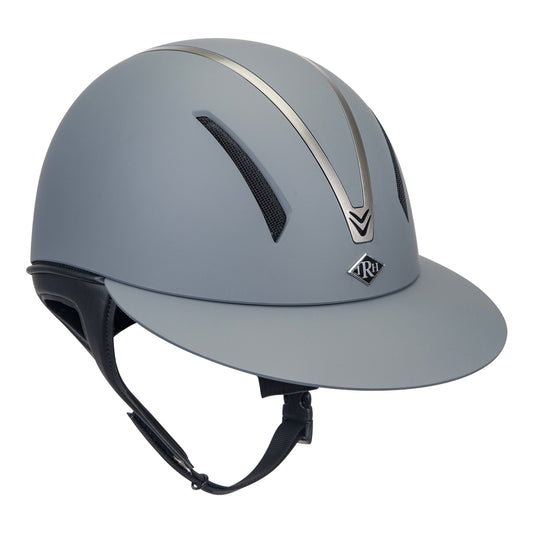 IRH F1 Matte Steel Grey Wide Brim Helmet