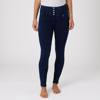 Kacy Denim Look Winter Full Seat Breeches