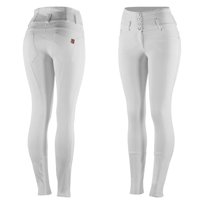 Tara High Waist Silicone Full Seat Breeches - Stock Colors