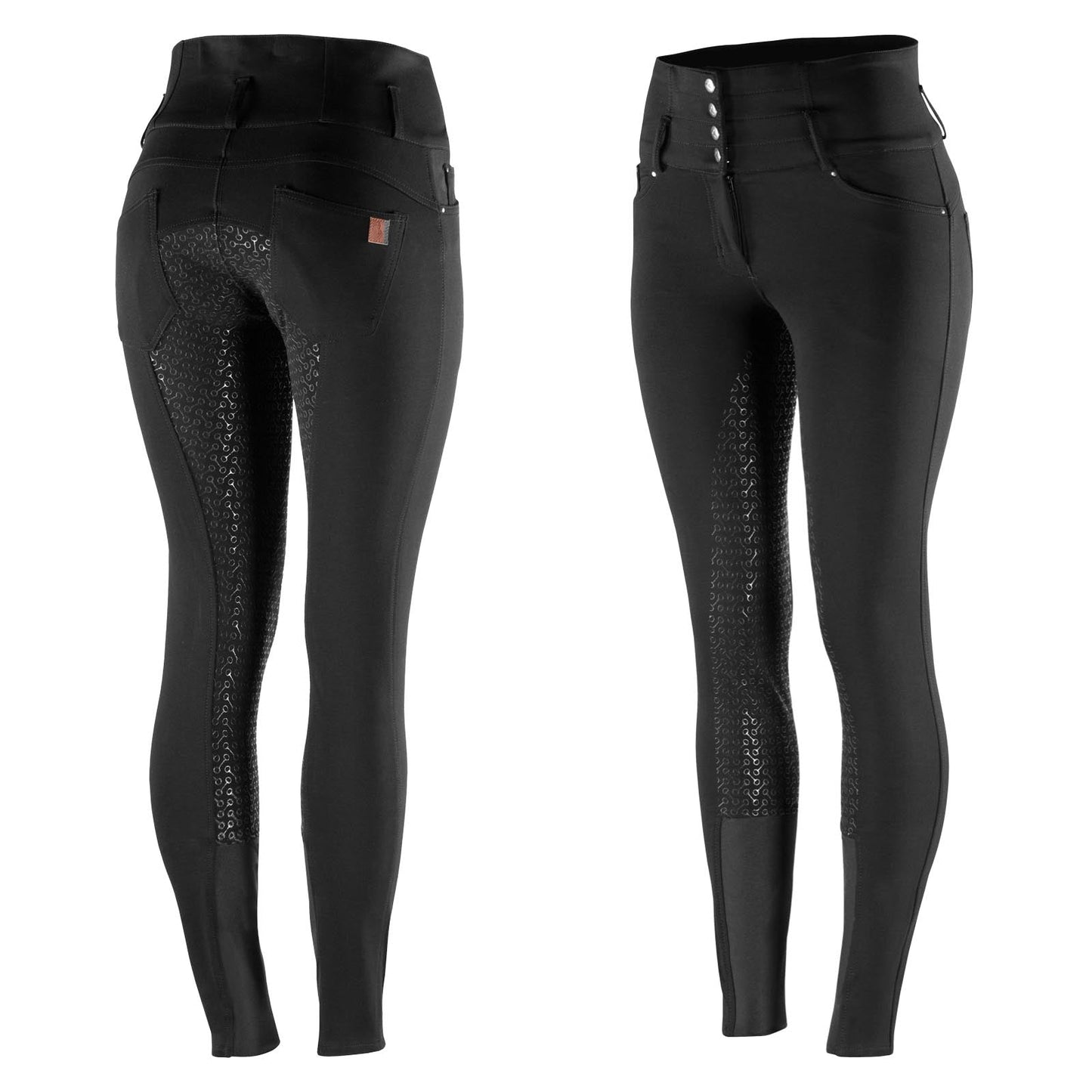 Tara High Waist Silicone Full Seat Breeches - Stock Colors