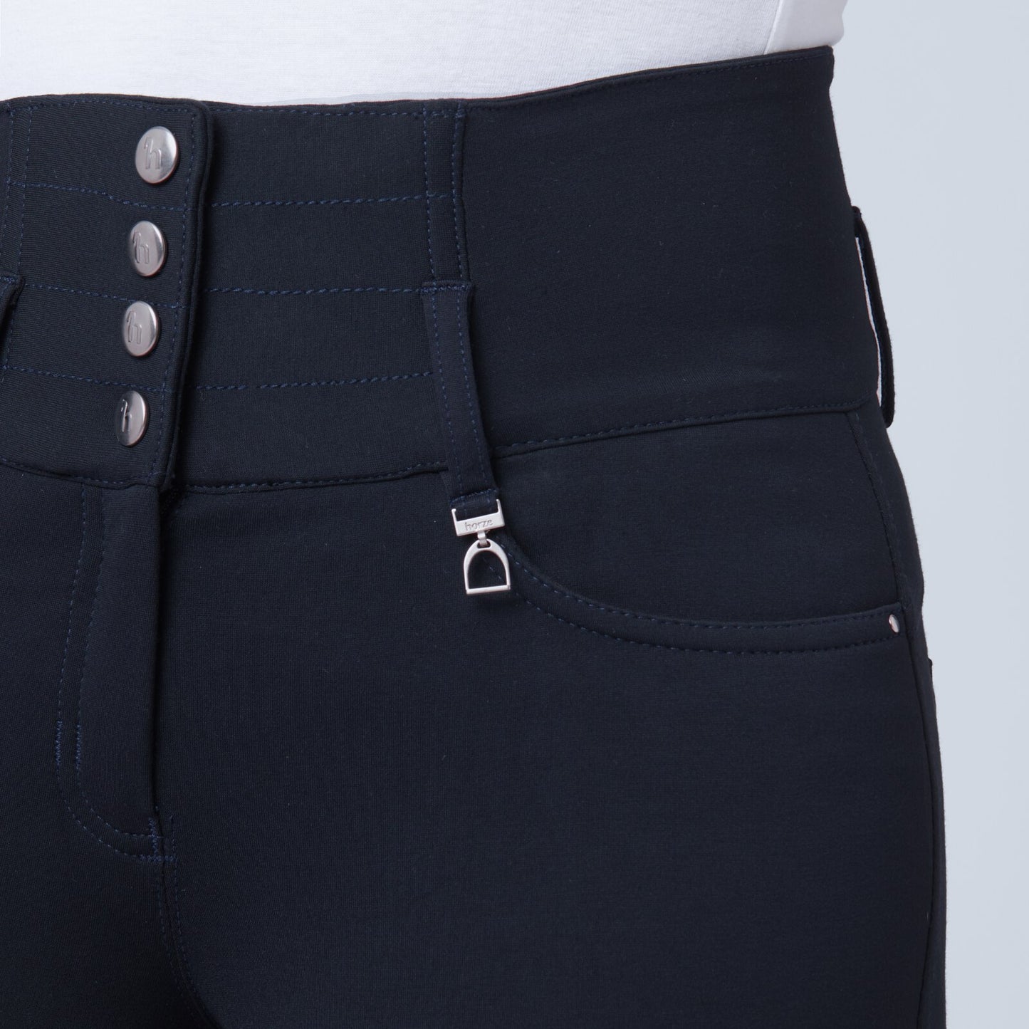 Tara High Waist Silicone Full Seat Breeches - Stock Colors