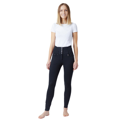 Tara High Waist Silicone Full Seat Breeches - Stock Colors