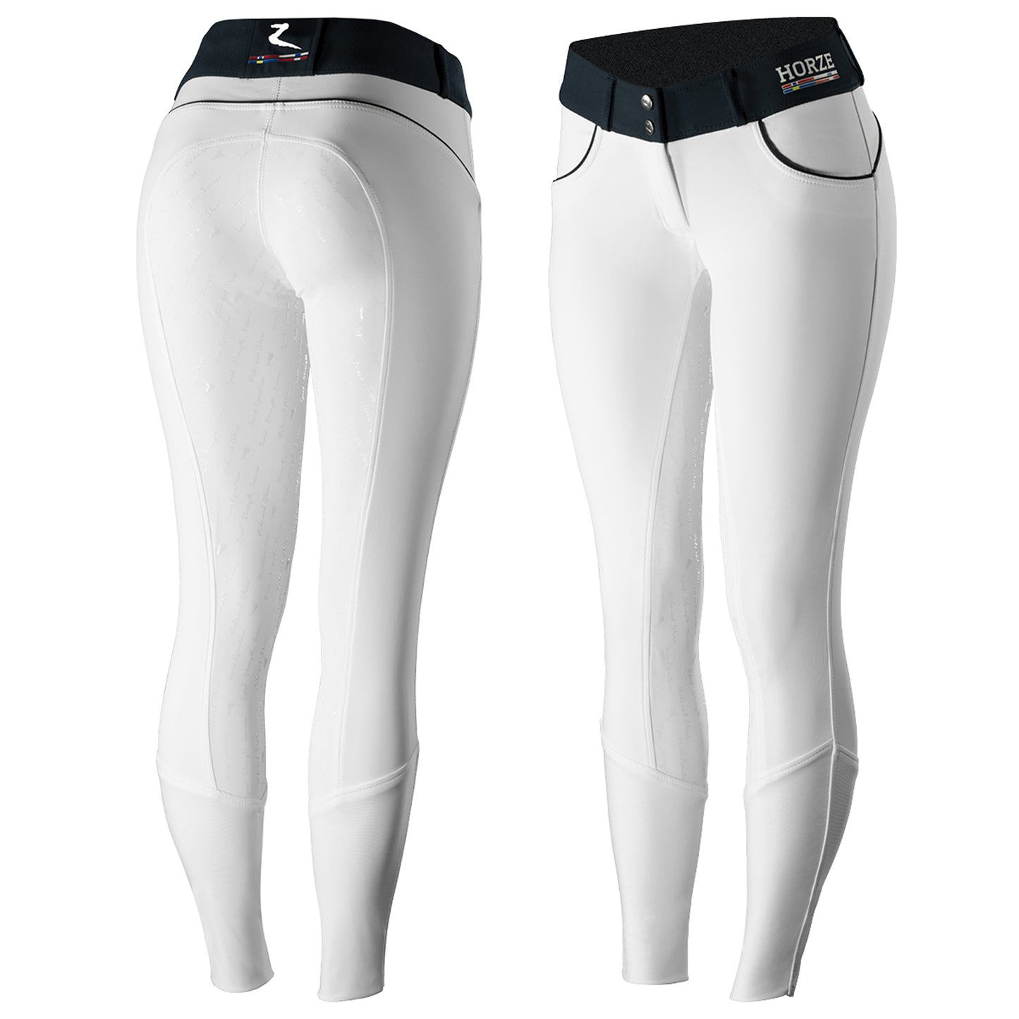 Nordic Performance Silicone Full Seat Breeches - White