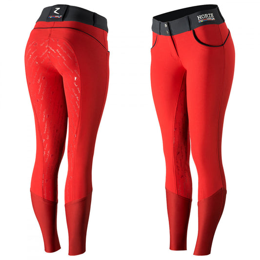 Nordic Performance Silicone Full Seat Breeches - Red