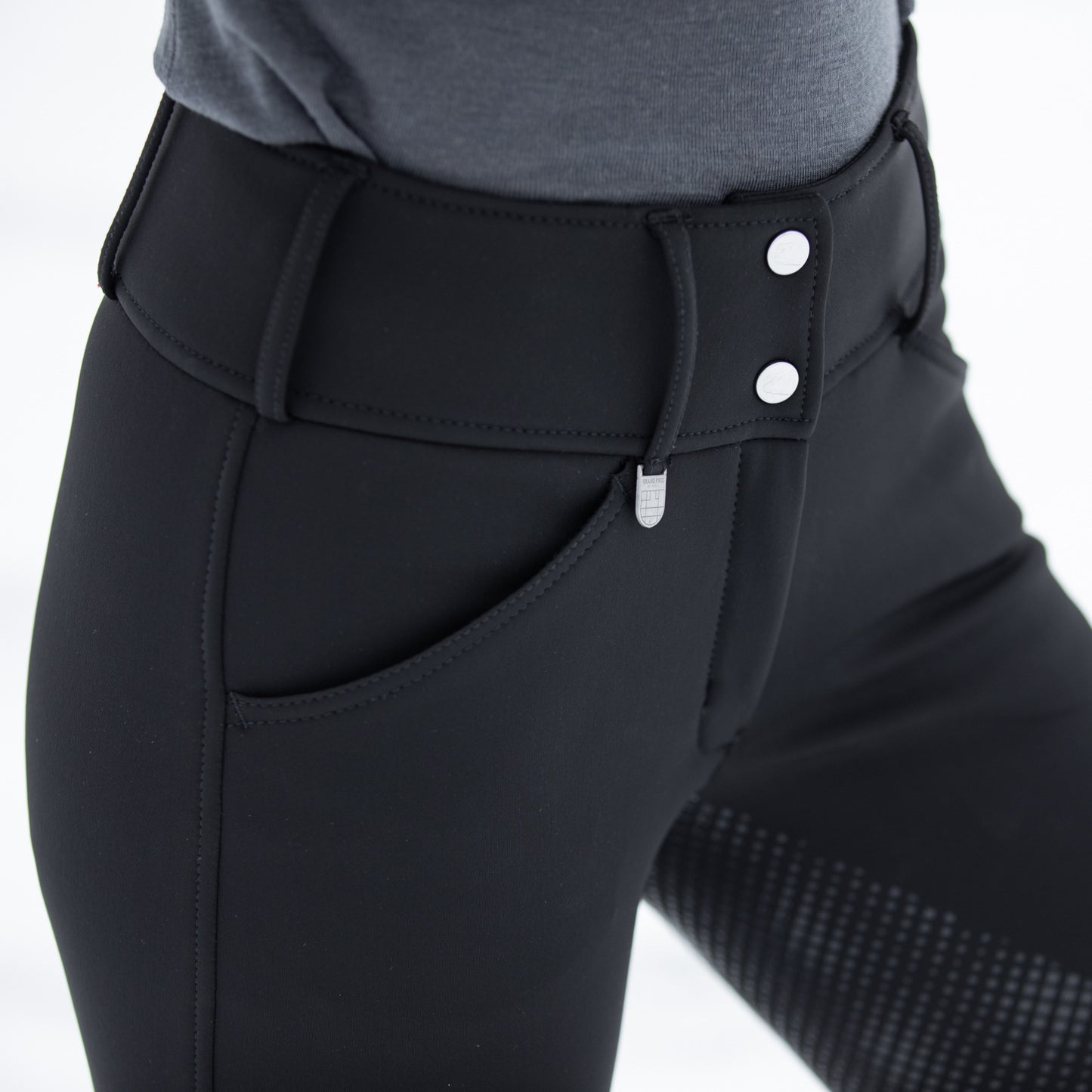 Grand Prix Thermo Softshell Full Seat Breeches - Black